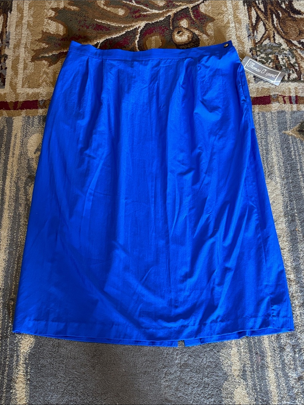 Thomas O. Sport 80’s Electric Blue Skirt NWT Size 20